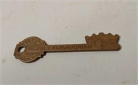 Vintage 1948 Frigidair Salesman Brass Key UJC