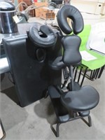 MASSAGE TABLE AND CHAIR