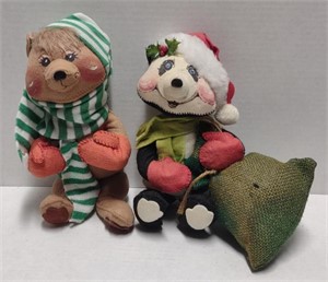 Annalee Christmas Bear Dolls (9" Tall) *(Bidding