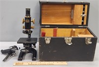 Spencer Microscope & Case Scientific Instrument