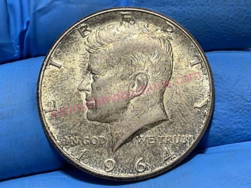 1964 Kennedy Silver Half Dollar (90% silver)