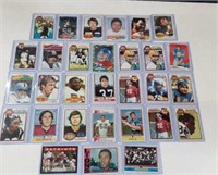 Various football trading cards