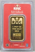 RMC 1 OZ. FINE GOLD SERIAL A 174177.