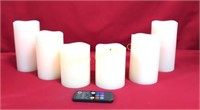 Glow Wick 6 PC LED Wax Candles w/Remote