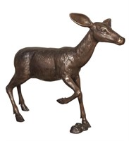 Bronze Fawn Standing 47 Inches Long