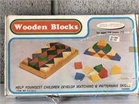 NOS Wooden Block Set Complete