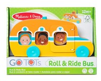 Melissa & Doug GO Tots Wooden Roll & Ride Bus