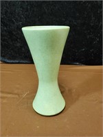 Floraline green vase approx 9 inches tall
