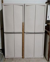 Pair of Plastic Storage Cabinets