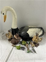 Variety of Yard Decor (Swan Has Chip On Back)