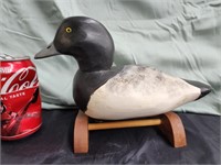 Unsigned Blue Bill decoy.  10.5" L.  Turned head.