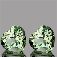 Natural Green Amethyst Pair  [Flawless-VVS]