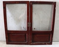 Pair of Bookcase Glass Doors