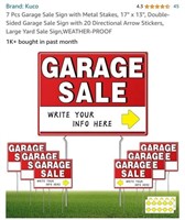 MSRP $26 Garage Sale Sign Set