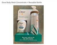MSRP $17 Dove Body Wash Concentrate & ReuseBottle