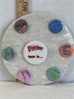 1987 Who Framed Roger Rabbit pin back button