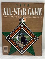 1993 All star game program