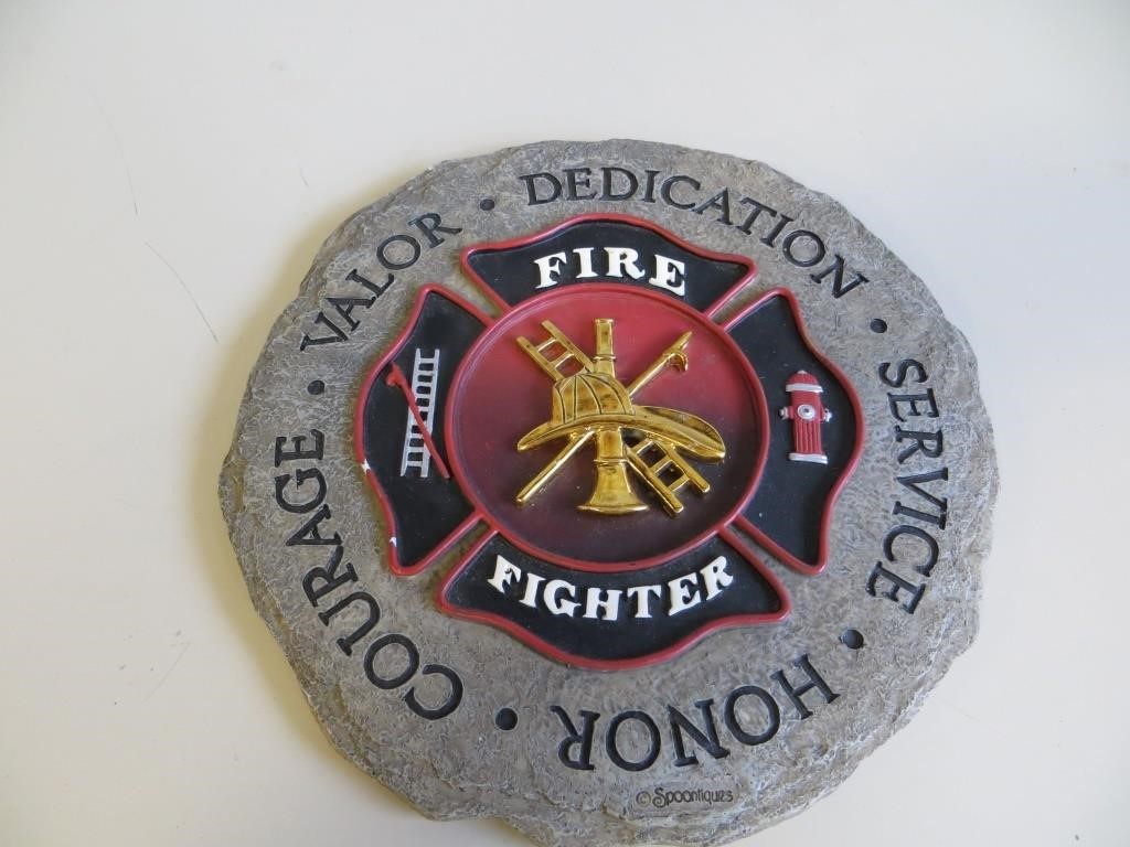 Fire Fighter Decorative Stone Wall or Garden