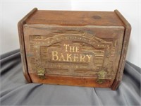 Vintage Wood Bread Box - The Bakery