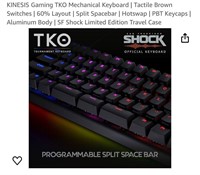 KINESIS Gaming TKO Mechanical Keyboard