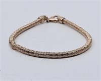 Sterling Silver Gold Plated  Bracelet