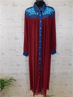 NEW L&B SHEER BUTTON DOWN DUSTER SIZE MEDIUM NWT B