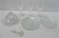 Glassware that includes City of Toledo Glass Key,