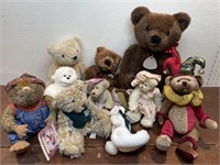 Box of bears and other stuffed toys - TY, DanDee,