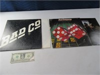 (2) BAD COMPANY LP Vinyl Record Albums