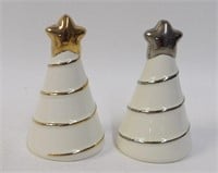 Modern White Christmas Trees with Silver & Gold