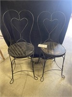 Ice cream parlor chairs (2)