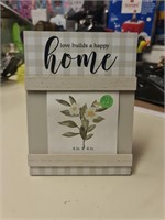 Love builds a happy home picture frame