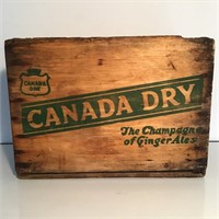 CANADA DRY ADVERTISING WOODEN CRATE