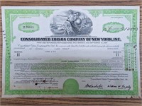 Consolidated Edison company stocks Certificate.