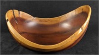 Solid Wood Carved Decorative Bowl