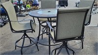 Pub Height Patio Table & (4) Chairs