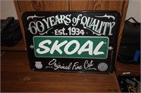 60 Year Metal Skoal Sign