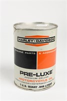 HARLEY-DAVIDSON MOTORCYCLE OIL US. QT. CAN -FULL