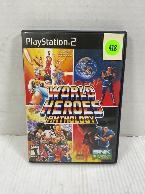 PS2 GAME - WORLD HEROES ANTHOLOGY IN CASE