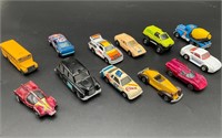 Lot of 12 Vintage Toy Cars Hot Wheels Matchbox Etc