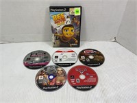 LOT OF 5 PS2 GAMES - CARS, TONY HAWK’S PROJECTS,