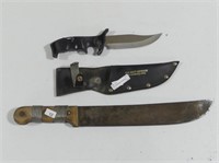 TWO SURVIVAL/HUNTING KNIVES