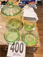 Green Depression Glass -Green(Kitchen)