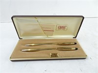 Cross 10k Gold Filled Pen & Pencil Set in Case