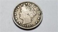 1907 Liberty V Nickel High Grade