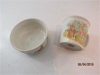 Mount Clemens Pottery Child Cup and Bowl