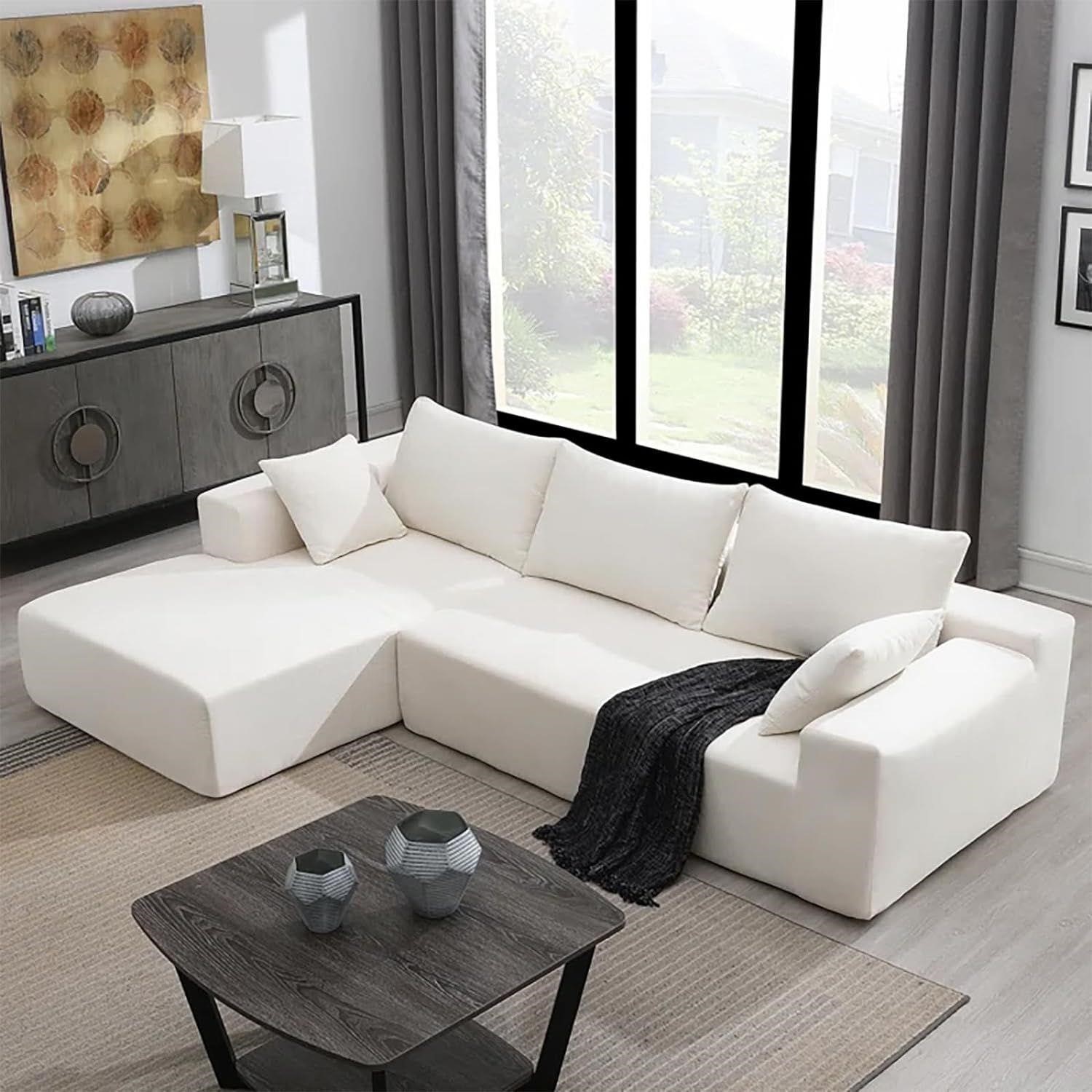 *READ*  L-Shape Modular Sectional Sofa Set