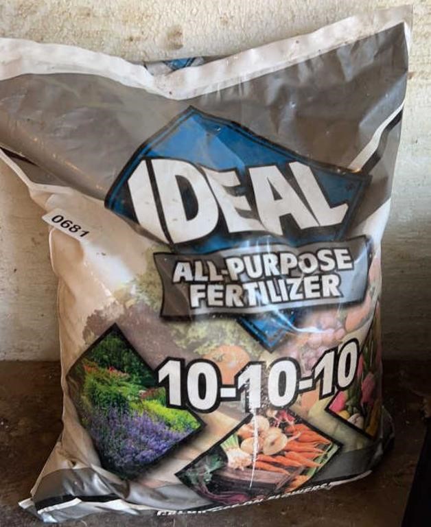 Bag of 10-10-10 Fertilizer Unopened