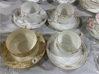 4 Teacups - Limoges, Nippon and MZ Austria