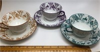 Vintage Teacup And Saucers (3 Sets)